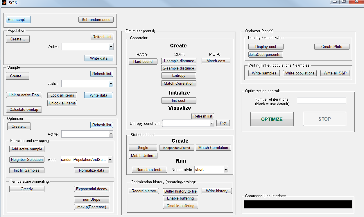 SOS Graphical Interface